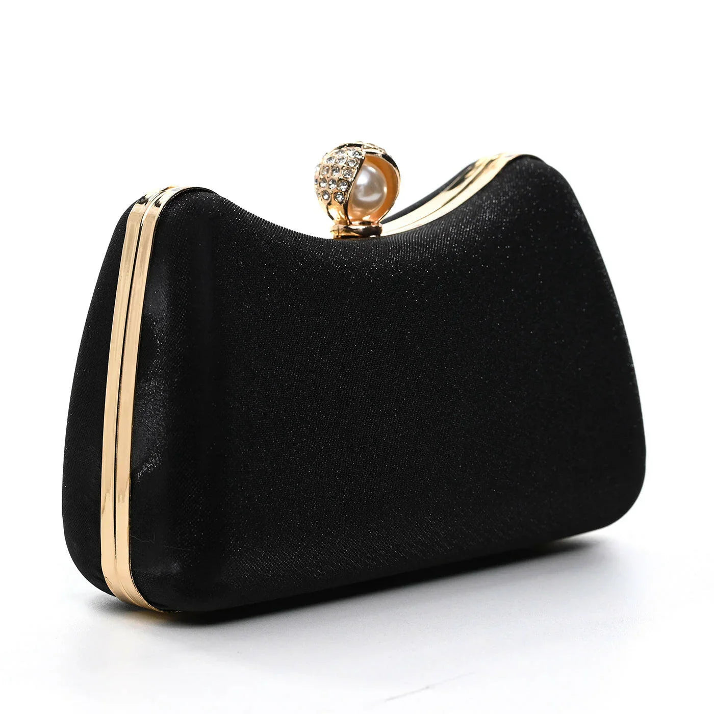 Glamelvara Midnight Pearl Luxe Clutch